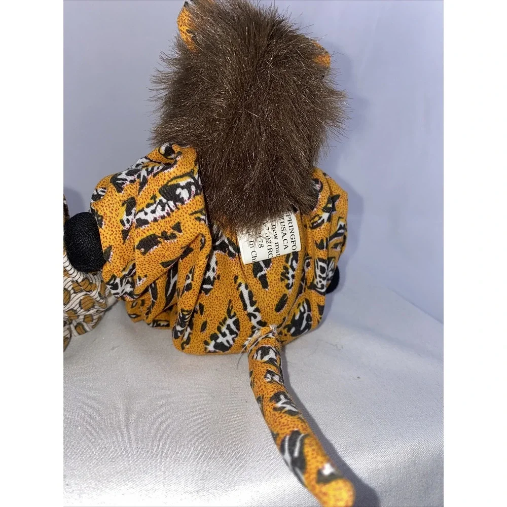 VINTAGE Adorable Ceramic Painted Face Cat Dolls Springford Inc. RARE Leopard